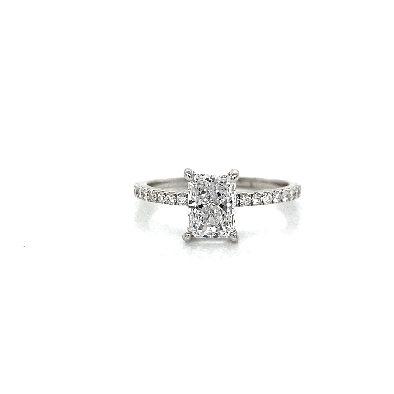 Men's Ruby Engagement Rings in Rose Gold with a Solitaire Design for a Romantic GestureRadiant Cut Engagement Ring Men's Ruby Engagement Rings in Rose Gold with a Solitaire Design for a Romantic GestureRadiant Cut Engagement Ring