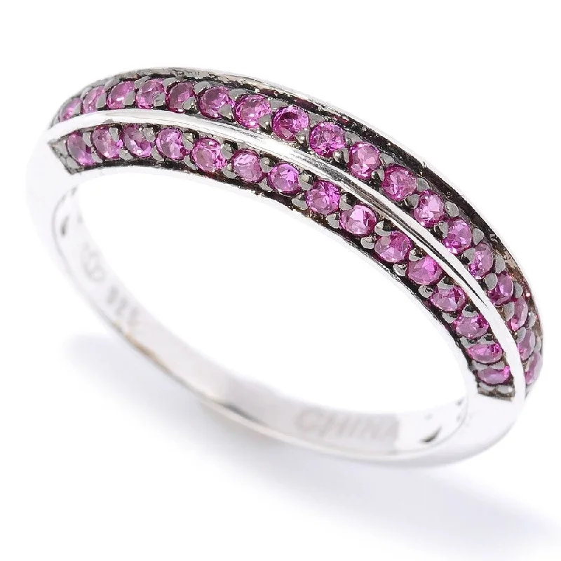 Tourmaline Gemstone Rings in 18K Two - Tone Gold with a Floral - Shaped Setting for a Feminine TouchPlatinum o/Silver 0.65ctw Created Ruby Band Ring Tourmaline Gemstone Rings in 18K Two - Tone Gold with a Floral - Shaped Setting for a Feminine TouchPlatinum o/Silver 0.65ctw Created Ruby Band Ring