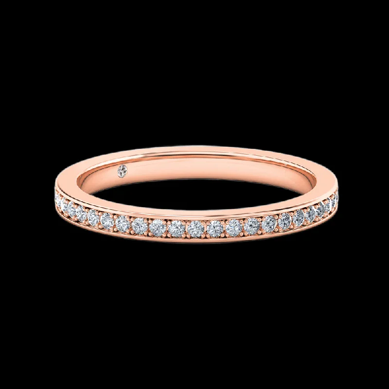 Matte - Black Ceramic Wedding Bands with a Polished Edge for a Sleek and Modern AppearanceSonia - Full Eternity Matte - Black Ceramic Wedding Bands with a Polished Edge for a Sleek and Modern AppearanceSonia - Full Eternity