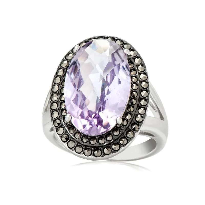 Ruby Gemstone Rings in 14K Yellow Gold with a Solitaire Setting for a Classic and Bold Statement925 Sterling Silver Pink Amethyst and Marcasite Ring Ruby Gemstone Rings in 14K Yellow Gold with a Solitaire Setting for a Classic and Bold Statement925 Sterling Silver Pink Amethyst and Marcasite Ring