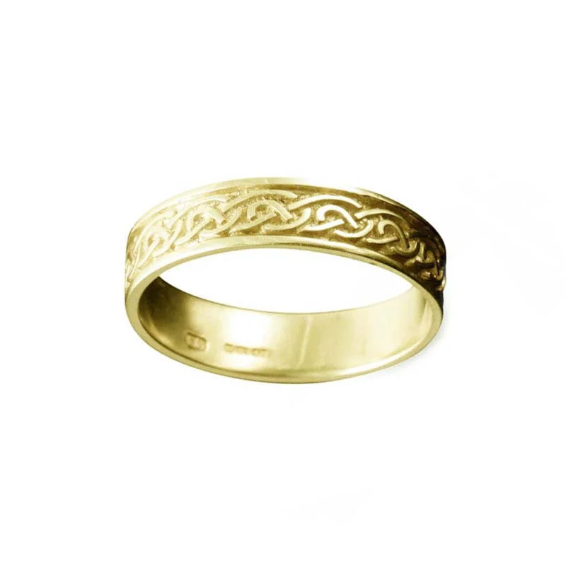 Hammered - Finish Copper Wedding Bands for a Rustic and Handmade - Look AppealSt Ninian's Celtic Knotwork Ring Hammered - Finish Copper Wedding Bands for a Rustic and Handmade - Look AppealSt Ninian's Celtic Knotwork Ring