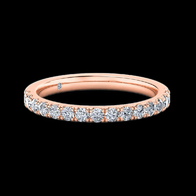 Two - Tone Gold and Silver Wedding Bands with a Twist Design for a Contemporary and Eye - Catching StyleLeia - Half Eternity Two - Tone Gold and Silver Wedding Bands with a Twist Design for a Contemporary and Eye - Catching StyleLeia - Half Eternity