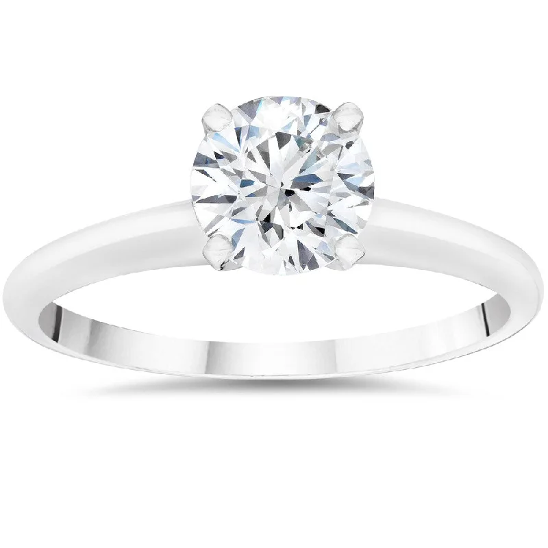 Adjustable Engagement Rings with a Flexible Band and a Princess - Cut Center Diamond14k White Gold 1/5ct to 2ct Solitaire Lab Grown Diamond Engagment Ring