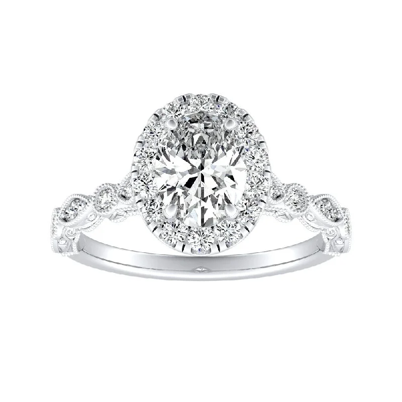 Vintage Cluster Engagement Rings with Antique - Cut Diamonds and Silver FiligreeAuriya 14k Gold Vintage Oval-cut 5/8ctw Halo Diamond Engagement Ring Vintage Cluster Engagement Rings with Antique - Cut Diamonds and Silver FiligreeAuriya 14k Gold Vintage Oval-cut 5/8ctw Halo Diamond Engagement Ring