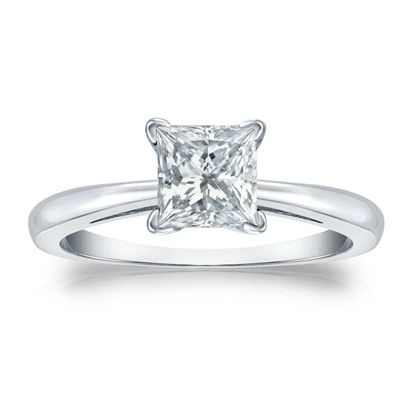Heart - Shaped Engagement Rings in 14K Pink Gold for a Romantic ProposalAuriya Platinum 1 1/4ctw Princess-Cut Solitaire Diamond Engagement Ring Certified Heart - Shaped Engagement Rings in 14K Pink Gold for a Romantic ProposalAuriya Platinum 1 1/4ctw Princess-Cut Solitaire Diamond Engagement Ring Certified