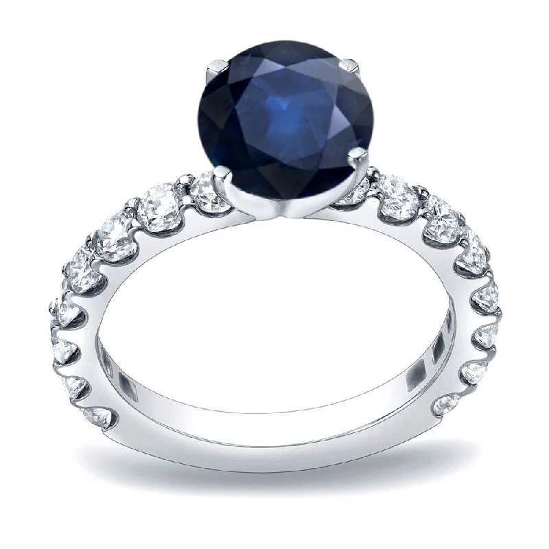 Halo Engagement Rings with a Cushion - Cut Center Diamond and Rose Gold BandAuriya Round 3/4ct Sapphire and 1cttw Diamond Engagement Ring 14K Gold Halo Engagement Rings with a Cushion - Cut Center Diamond and Rose Gold BandAuriya Round 3/4ct Sapphire and 1cttw Diamond Engagement Ring 14K Gold