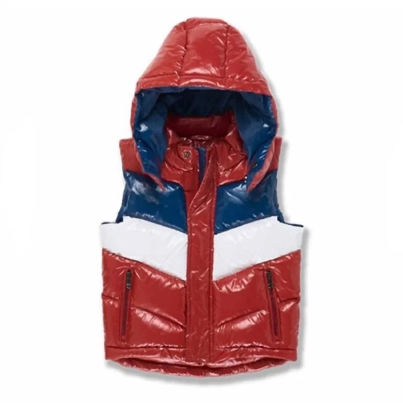 Junior's Sugar Hill Puffer Vest In Americana