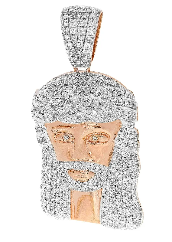 Gold chain necklaces for menDiamond Jesus Piece | 18.86 Grams | 3.34 Carats