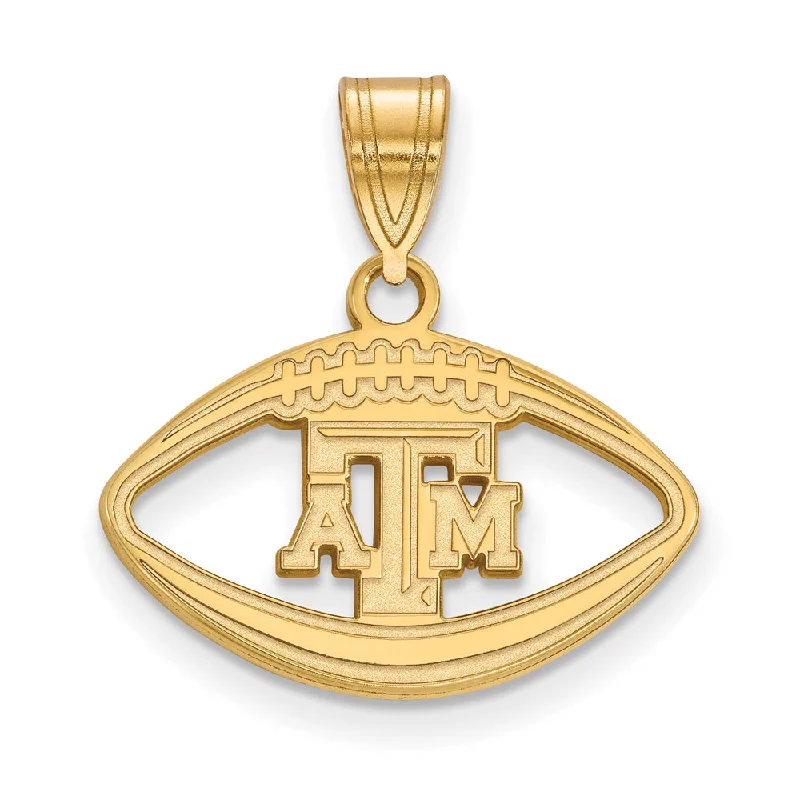 3D - Printed Polymer Clay Animal - Print Pendant for a Fun and Quirky Accessory14k Gold Plated Silver Texas A&M U. Football Pendant 3D - Printed Polymer Clay Animal - Print Pendant for a Fun and Quirky Accessory14k Gold Plated Silver Texas A&M U. Football Pendant