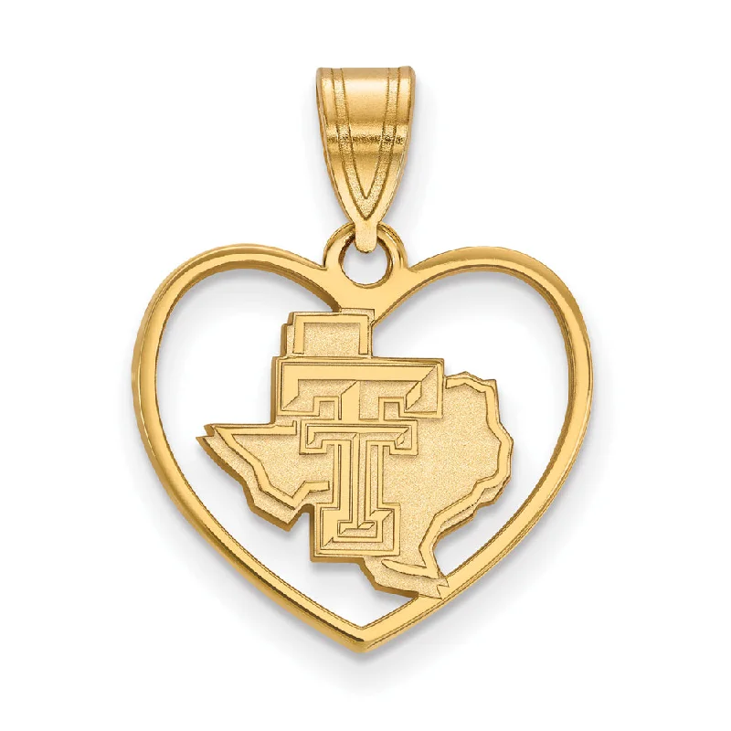 Magnetic - Locking Pendant with Hidden Compartment for Secret Messages14k Gold Plated Silver Texas Tech U. Heart Pendant Magnetic - Locking Pendant with Hidden Compartment for Secret Messages14k Gold Plated Silver Texas Tech U. Heart Pendant