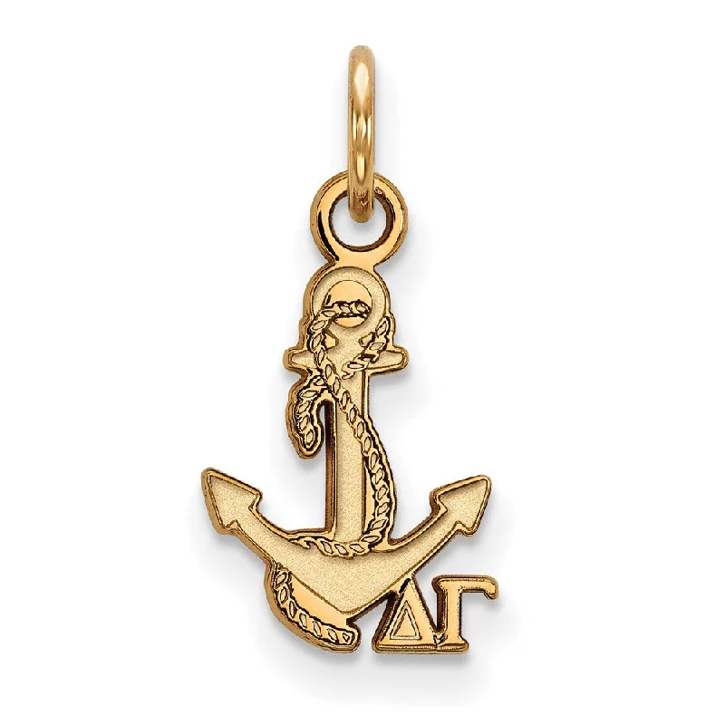 Double - Heart Pendant with Interlocking Design for Couples14K Gold Plated Silver Delta Gamma XS (Tiny) Charm or Pendant Double - Heart Pendant with Interlocking Design for Couples14K Gold Plated Silver Delta Gamma XS (Tiny) Charm or Pendant