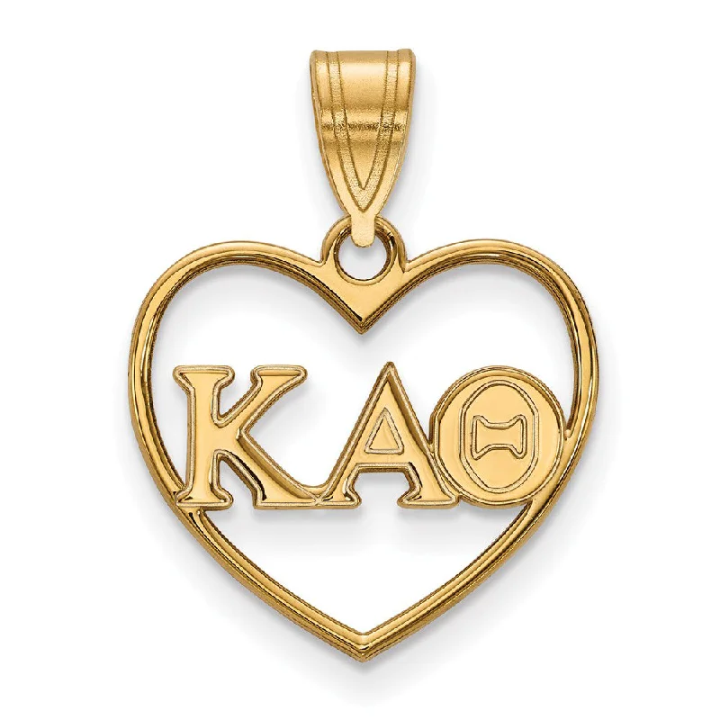 Enamel - Painted Owl Pendant in Vibrant Colors for a Playful Look14K Plated Silver Kappa Alpha Theta Heart Greek Letters Pendant Enamel - Painted Owl Pendant in Vibrant Colors for a Playful Look14K Plated Silver Kappa Alpha Theta Heart Greek Letters Pendant