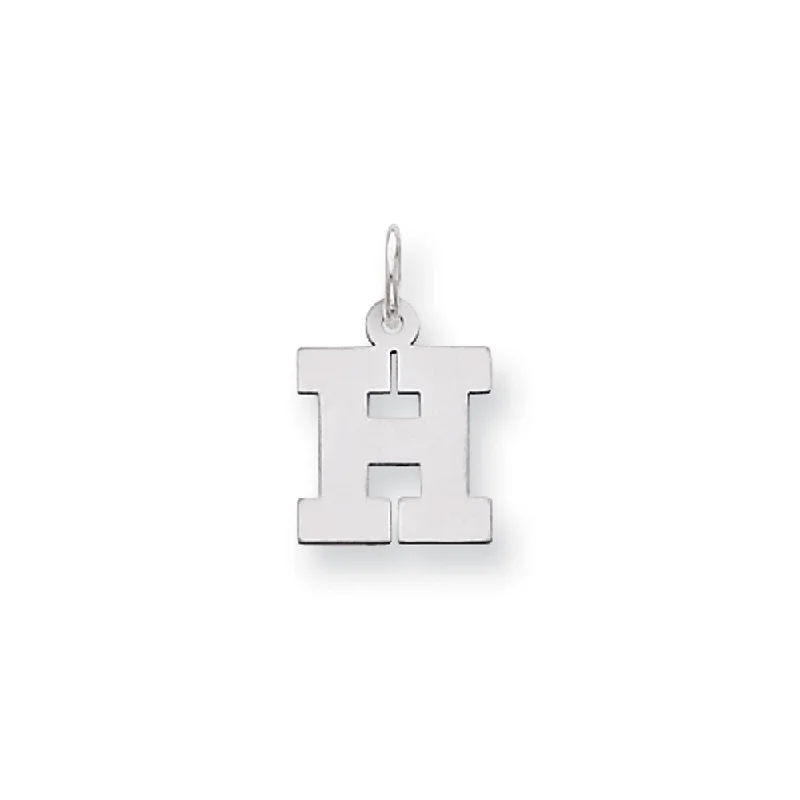 Water - Resistant Stainless Steel Diving - Themed Pendant for Divers14k White Gold, Amanda Collection, Small Block Style Initial H Pendant Water - Resistant Stainless Steel Diving - Themed Pendant for Divers14k White Gold, Amanda Collection, Small Block Style Initial H Pendant