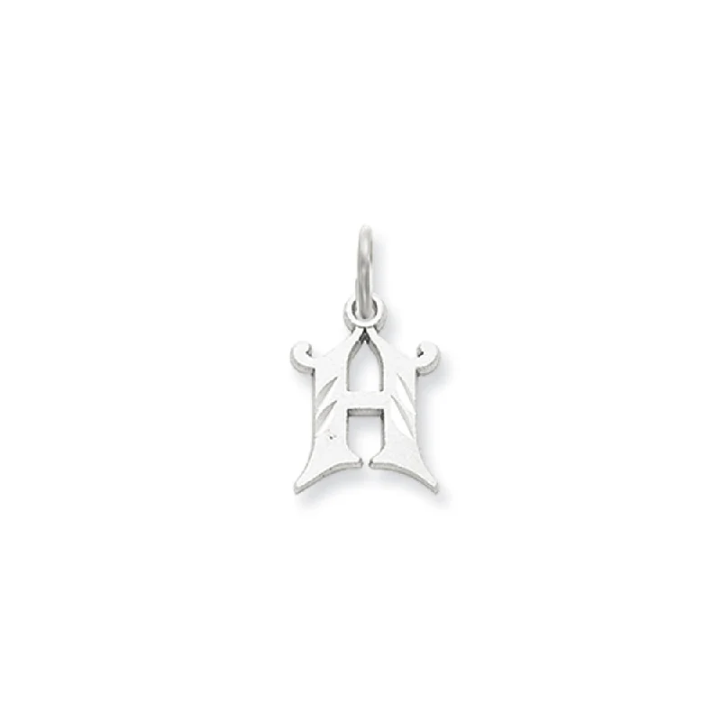 Water - Resistant Stainless Steel Diving - Themed Pendant for Divers14k White Gold, Isabelle Collection, Mini Letter H Initial Charm Water - Resistant Stainless Steel Diving - Themed Pendant for Divers14k White Gold, Isabelle Collection, Mini Letter H Initial Charm