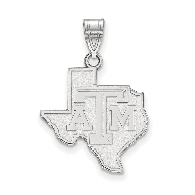 Hand - Carved Jade Buddha Pendant for Spiritual and Cultural Significance14k White Gold Texas A&M U. Large Logo Pendant