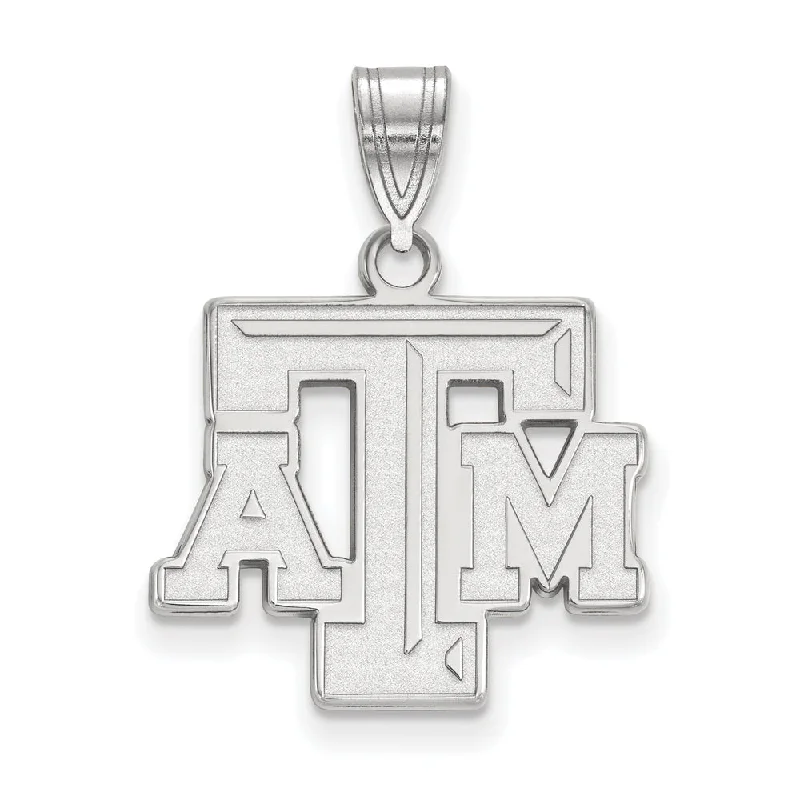 Antique - Brass - Finished Compass Pendant for Travelers and Explorers14k White Gold Texas A&M U. Medium Fancy 'TAM' Pendant
