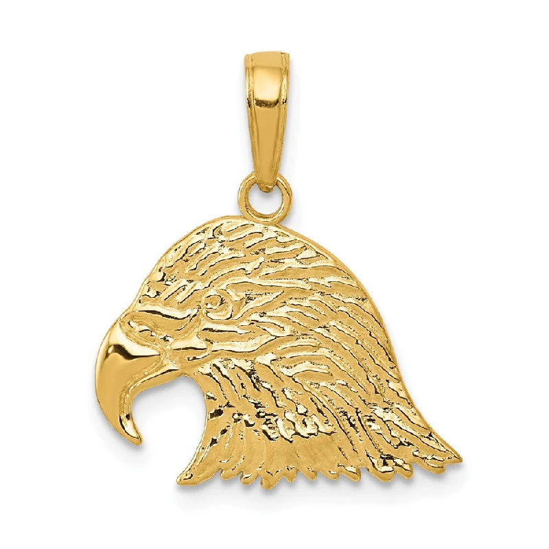 Enamel - Painted Owl Pendant in Vibrant Colors for a Playful Look14k Yellow Gold 15mm Textured Eagle Head Pendant Enamel - Painted Owl Pendant in Vibrant Colors for a Playful Look14k Yellow Gold 15mm Textured Eagle Head Pendant