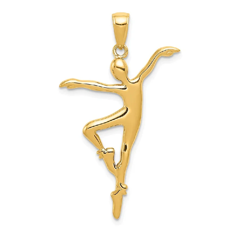 Military - Inspired Dog Tag Pendant with Engraved Service Numbers14k Yellow Gold 3D Modern Ballet Dancer Pendant Military - Inspired Dog Tag Pendant with Engraved Service Numbers14k Yellow Gold 3D Modern Ballet Dancer Pendant