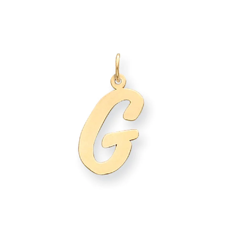 Laser - Cut Woodland Scene Pendant for Nature Enthusiasts14k Yellow Gold Madison Collection LG Classic Script Initial G Pendant Laser - Cut Woodland Scene Pendant for Nature Enthusiasts14k Yellow Gold Madison Collection LG Classic Script Initial G Pendant