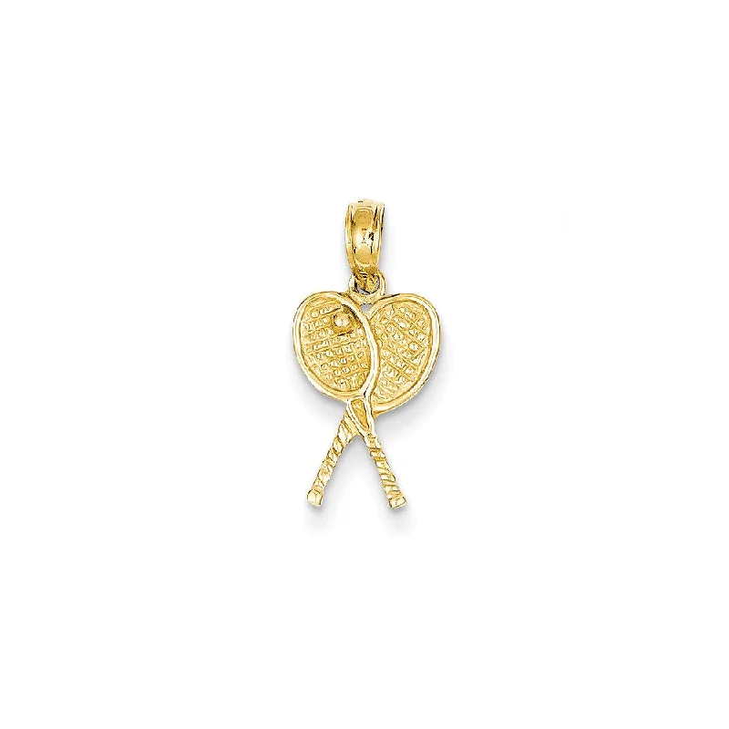 Glow - in - the - Dark Starry Sky Pendant for Nighttime Adventures14k Yellow Gold Petite Tennis Racquets Pendant Glow - in - the - Dark Starry Sky Pendant for Nighttime Adventures14k Yellow Gold Petite Tennis Racquets Pendant