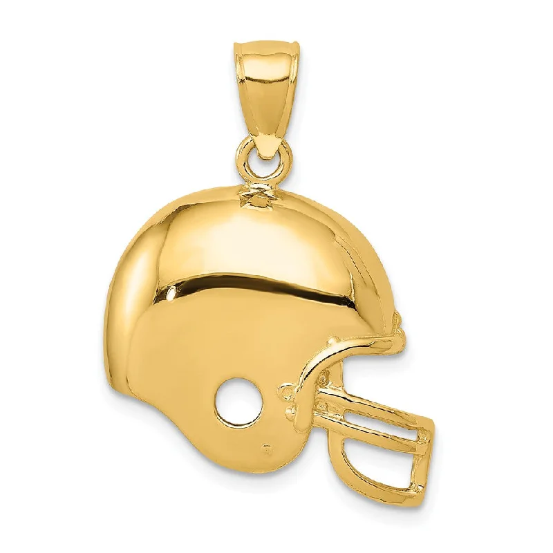 18K Gold - Plated Angel Wing Pendant for a Symbolic and Elegant Accessory14k Yellow Gold Polished Football Helmet Pendant, 22mm 18K Gold - Plated Angel Wing Pendant for a Symbolic and Elegant Accessory14k Yellow Gold Polished Football Helmet Pendant, 22mm
