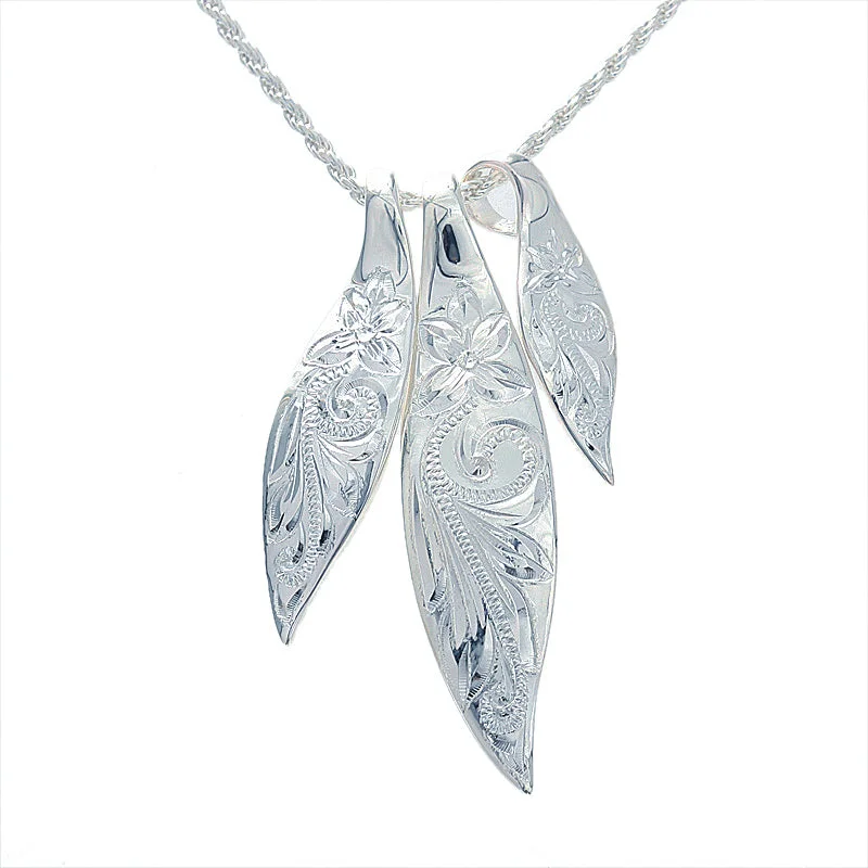 Affordable sterling silver necklaces for teensSterling Silver Hawaiian Scroll 3 Leaf Pendant (Chain Sold Separately) Affordable sterling silver necklaces for teensSterling Silver Hawaiian Scroll 3 Leaf Pendant (Chain Sold Separately)