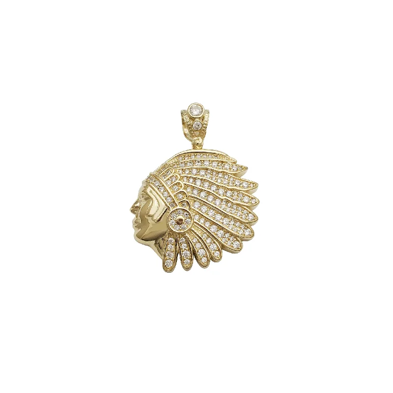 Rhinestone - Encrusted Crown Pendant for Little Girls' Dress - UpIndian Head Pendant (14K) Rhinestone - Encrusted Crown Pendant for Little Girls' Dress - UpIndian Head Pendant (14K)