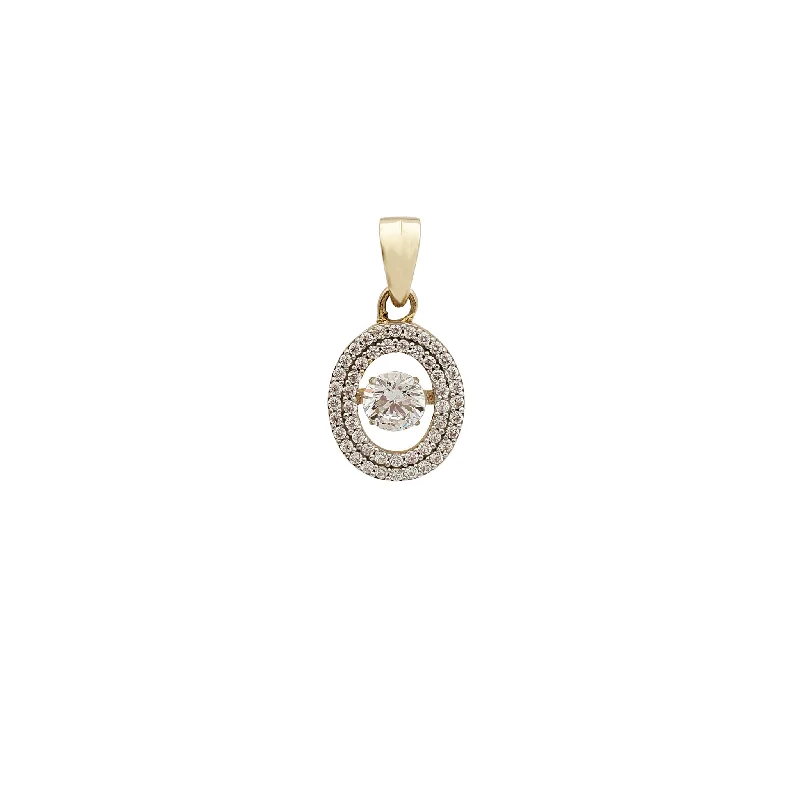 Hypoallergenic Titanium Infinity Symbol Pendant for Sensitive SkinOval Rotating Gem CZ Pendant (14K) Hypoallergenic Titanium Infinity Symbol Pendant for Sensitive SkinOval Rotating Gem CZ Pendant (14K)