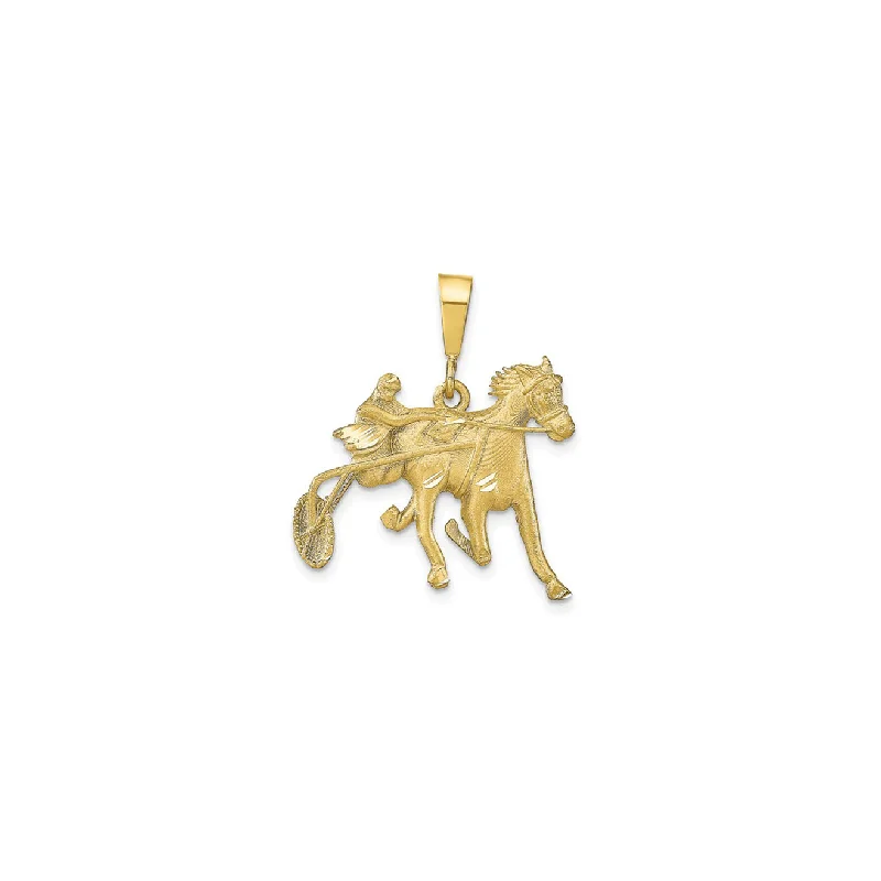 Heart-shaped pendants for Valentine’s DayRacing Horse Pendant (10K)