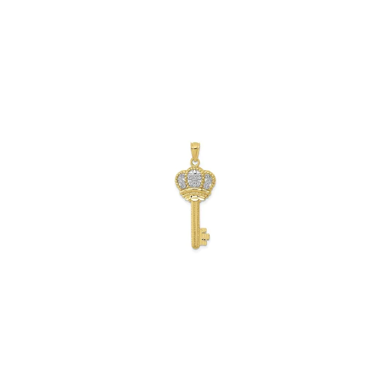 Military - Inspired Dog Tag Pendant with Engraved Service NumbersRoyal Crown Key Pendant (14K) Military - Inspired Dog Tag Pendant with Engraved Service NumbersRoyal Crown Key Pendant (14K)