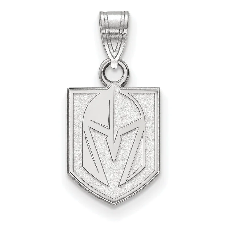 Adjustable - Chain Cubic Zirconia Solitaire Pendant for a Sparkling GiftSterling Silver NHL Vegas Golden Knights Small Pendant Adjustable - Chain Cubic Zirconia Solitaire Pendant for a Sparkling GiftSterling Silver NHL Vegas Golden Knights Small Pendant