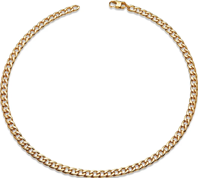 Glow - in - the - Dark Chain Rings for a Fun and Novelty EffectUnique & Co Yellow Gold IP Plated Chain Necklace