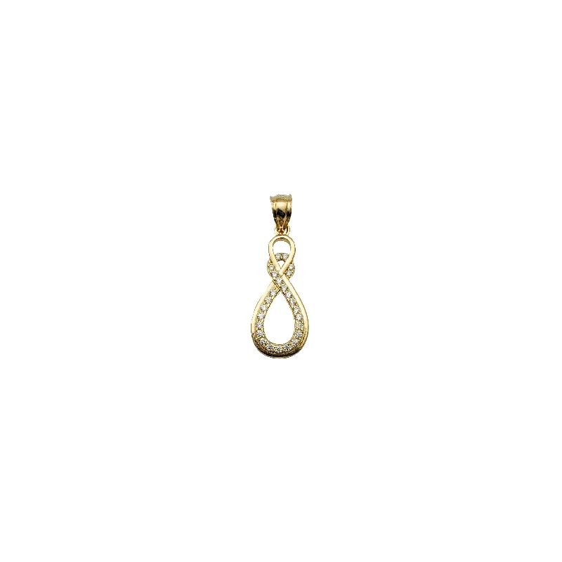 Water - Resistant Stainless Steel Diving - Themed Pendant for DiversYellow Gold CZ Infinity Pendant (14K)