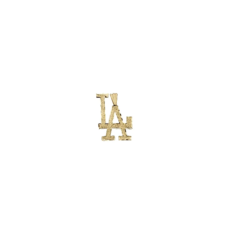 Double - Heart Pendant with Interlocking Design for CouplesYellow Gold "LA" Letter Pendant (14K) Double - Heart Pendant with Interlocking Design for CouplesYellow Gold "LA" Letter Pendant (14K)