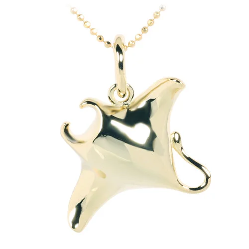 Moon phase pendants for celestial loversSterling Silver Yellow Gold Plated Shiny Manta Ray Pendant (Chain Sold Separately) Moon phase pendants for celestial loversSterling Silver Yellow Gold Plated Shiny Manta Ray Pendant (Chain Sold Separately)