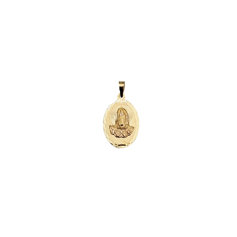 Mother - of - Pearl Inlaid Seahorse Pendant for Beach LoversYellow & Rose Gold Diamond-Cut Guadalupe Pendant (14K) Mother - of - Pearl Inlaid Seahorse Pendant for Beach LoversYellow & Rose Gold Diamond-Cut Guadalupe Pendant (14K)