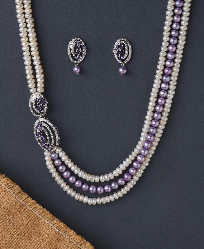 Adjustable - Gauge Chain Rings to Customize the ThicknessRavishing Real Pearl Necklace Set